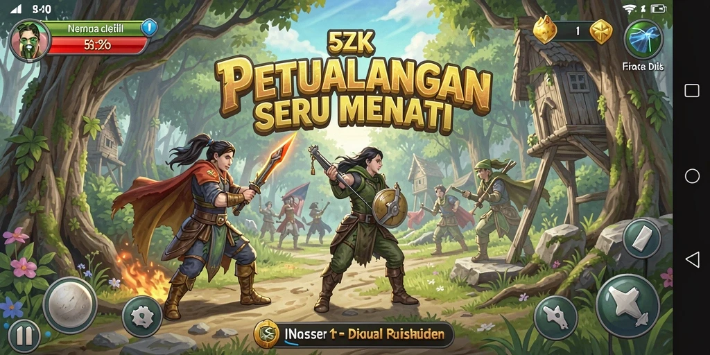 Gameplay seru dan mendebarkan di dunia 5ZK.