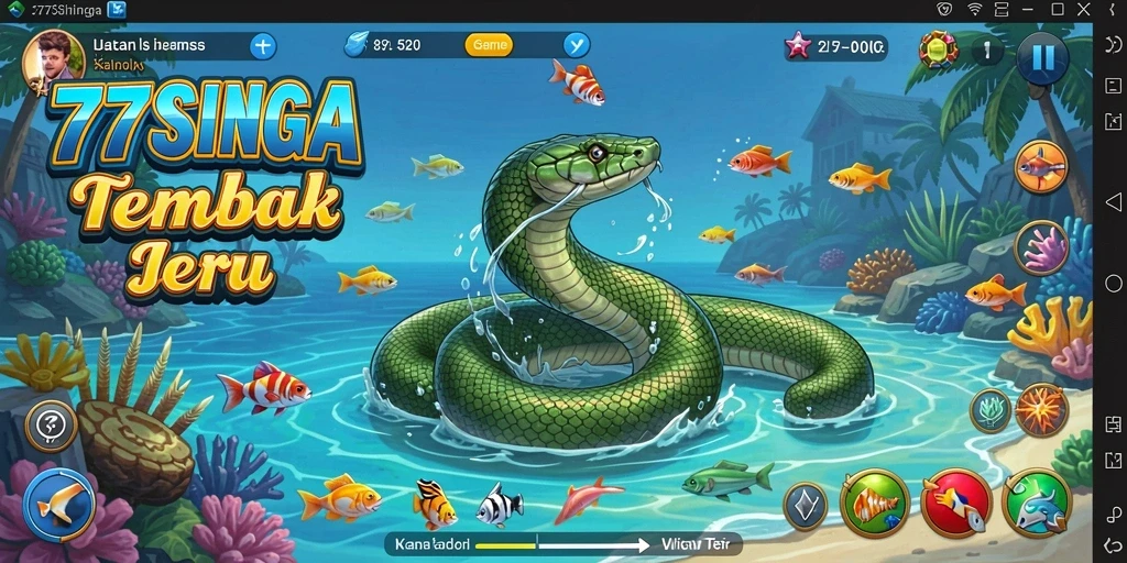 Gameplay seru Tembak Ikan di 77SINGA.