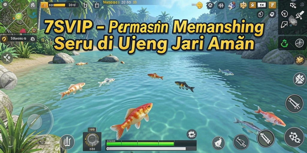 Tampilan gameplay yang menarik dalam 7SVIP saat memancing.