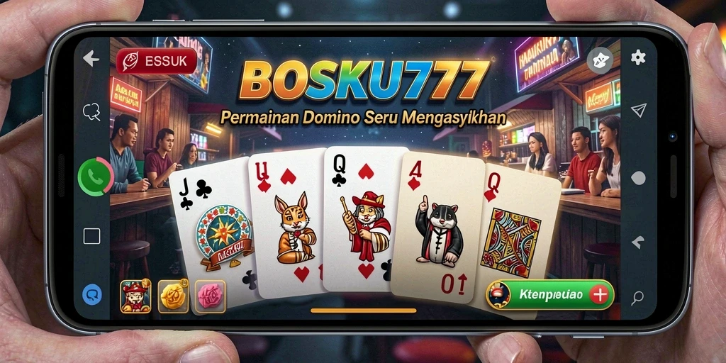 Tampilan gameplay seru dari BOSKU777 dalam bermain Domino.