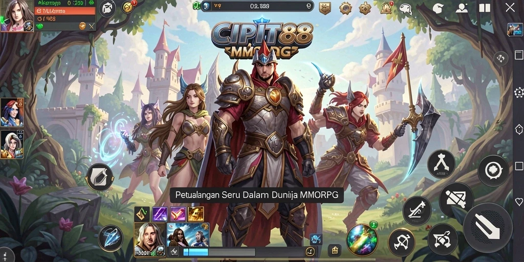 Tampilan gameplay CIPIT88 dengan aksi pertarungan yang seru dan visual menawan.