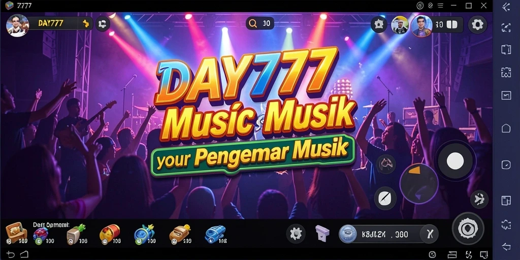 Gameplay seru di DAY777 dengan tantangan musik yang menarik.
