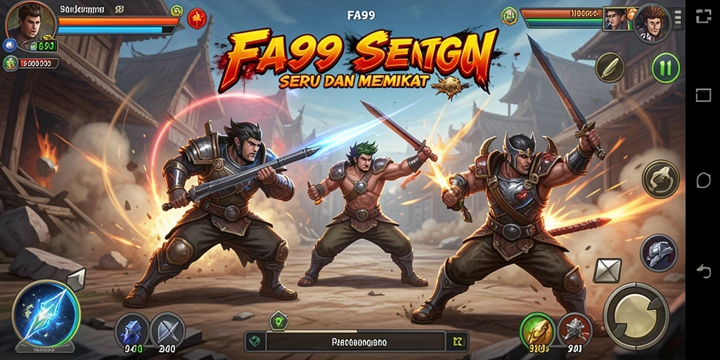 Tampilan aksi pertarungan seru dalam FA99.