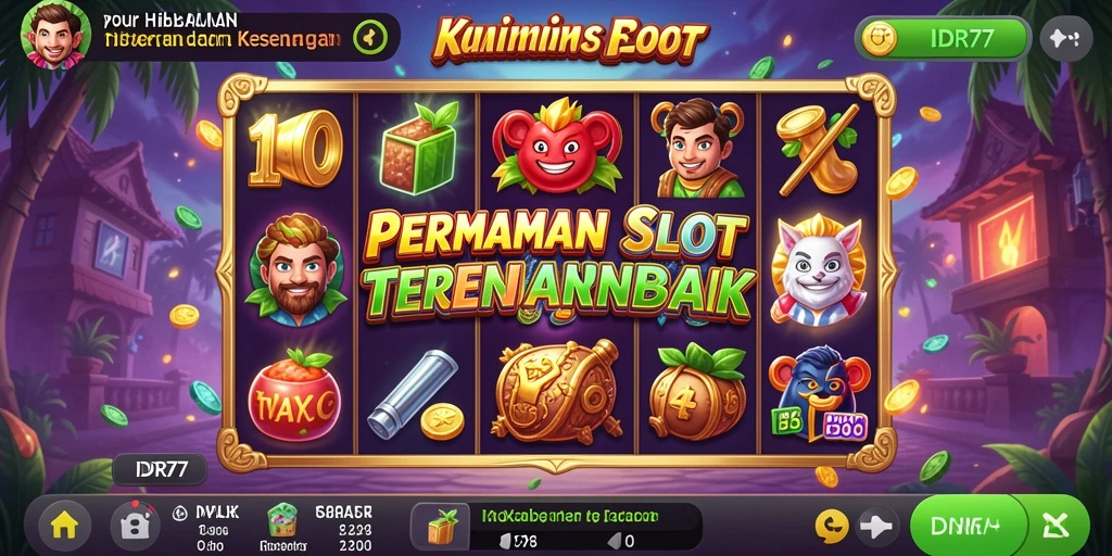 Screenshot gameplay IDR77 menampilkan keseruan permainan Slot.