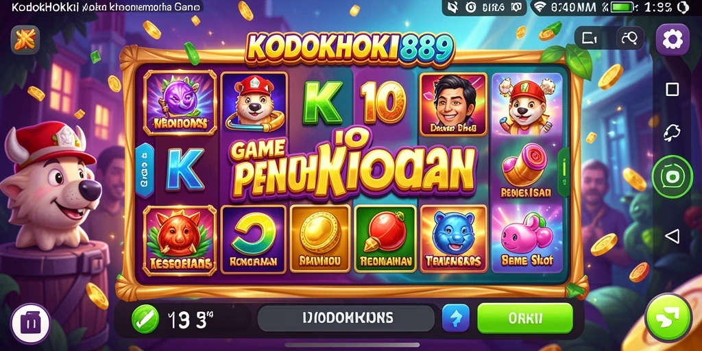 Tampilan menarik dari gameplay KODOKHOKI889 saat memutar slot.