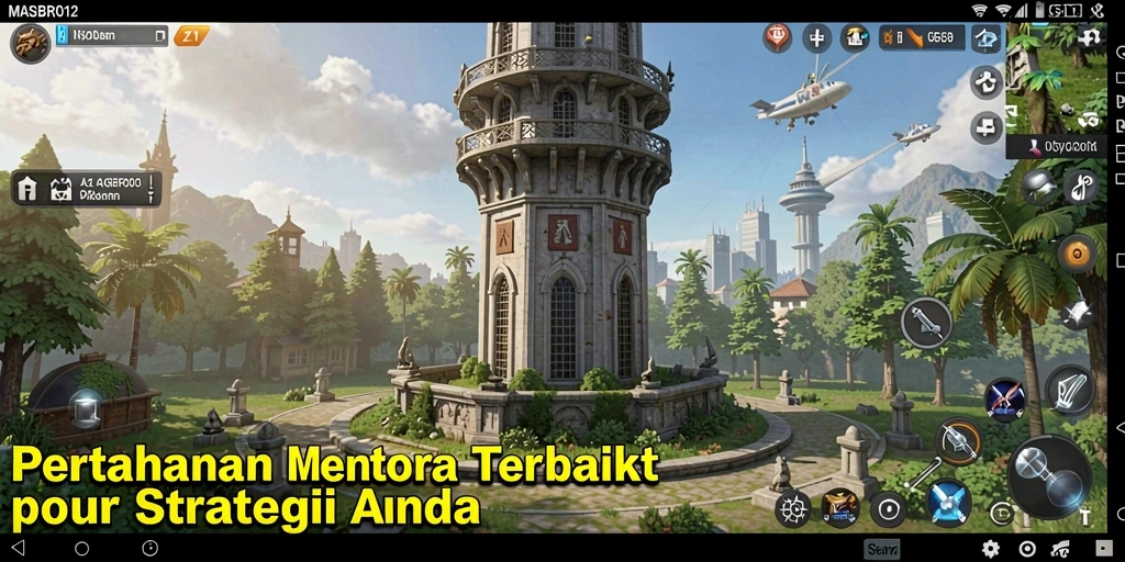 Gameplay seru dalam MASBRO12 dengan strategi Tower Defense yang menantang.