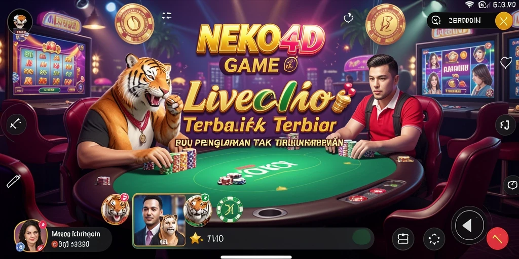 Tampilan menarik gameplay Live Casino yang menegangkan.