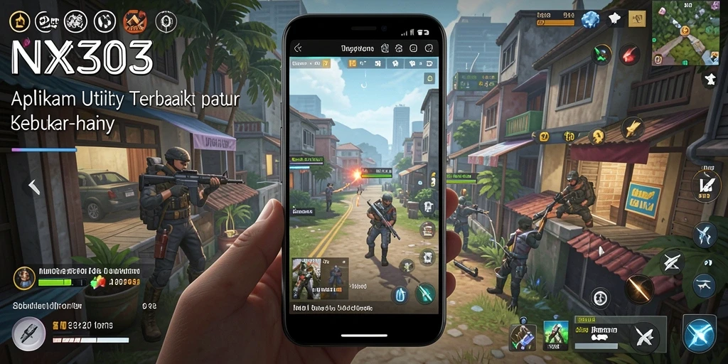 Tampilan utama NX303 yang sederhana dan fungsional untuk penggunaan Utility.