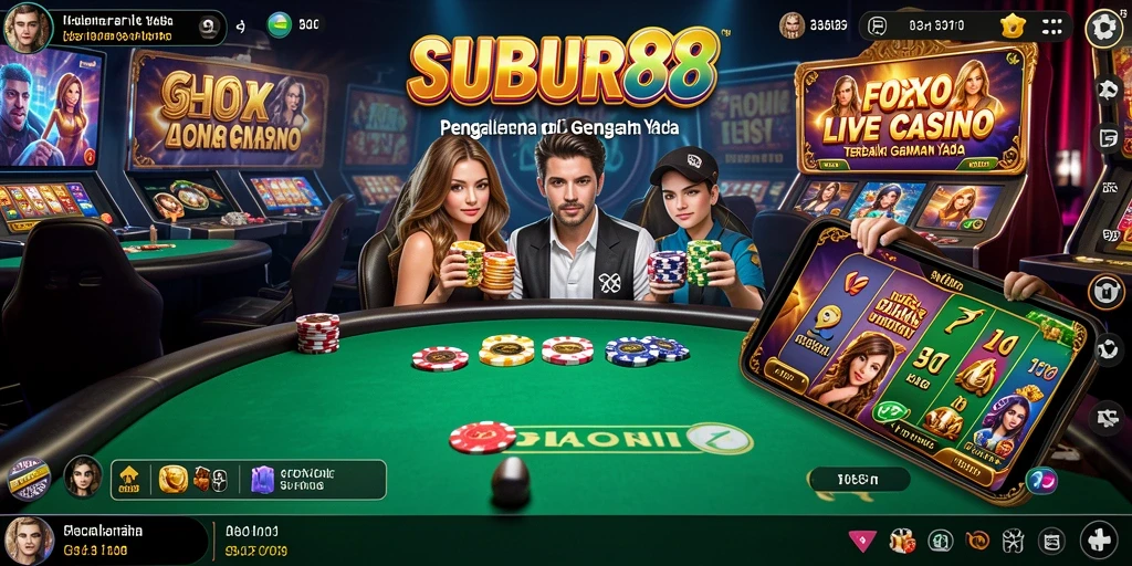 Tampilan gameplay seru SUBUR88 saat memainkan Live Casino.