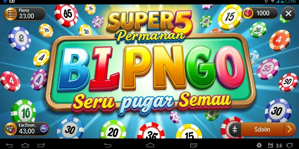 Screenshot gameplay Bingo SUPER5 dengan aksi seru dan interaksi antar pemain.
